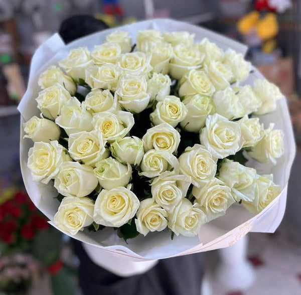 White Roses Bouquet
