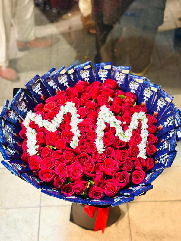 Large Size Bouquet with Chocolates