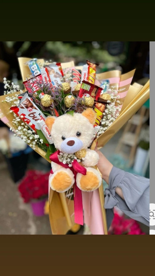 Chocolate & Teddy Bouquet