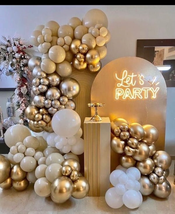 Let’s Party Balloon Décor Setup
